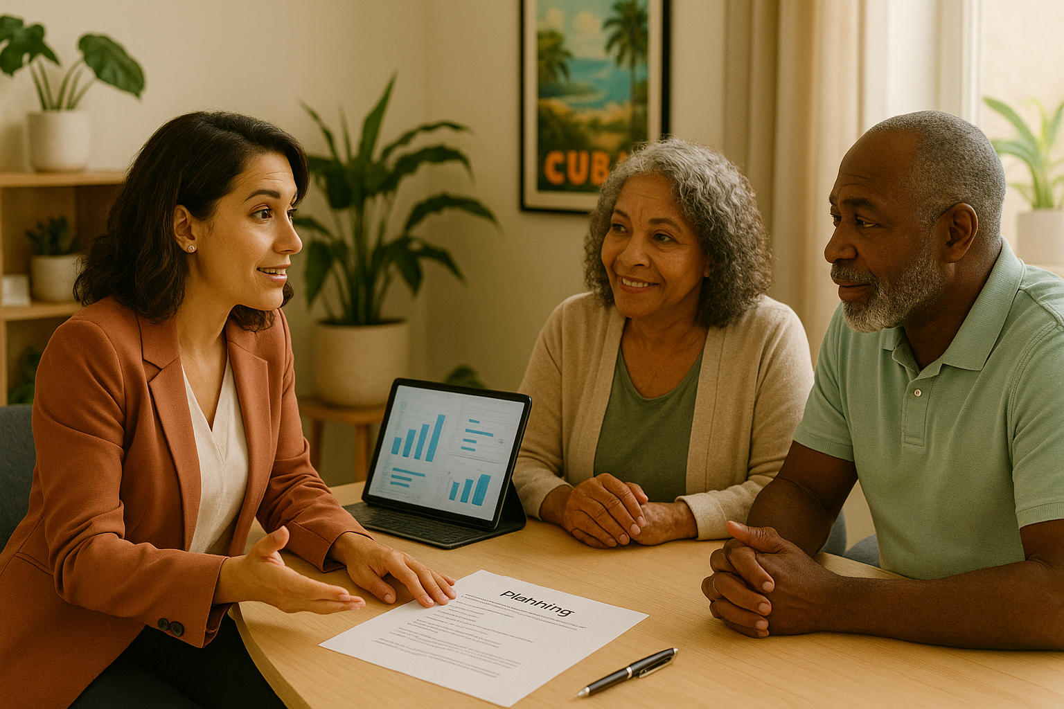 CuraSources consultant providing personalized guidance to clients seeking Cuban medical services, demonstrating our commitment to facilitating healthcare access across all age groups and backgrounds